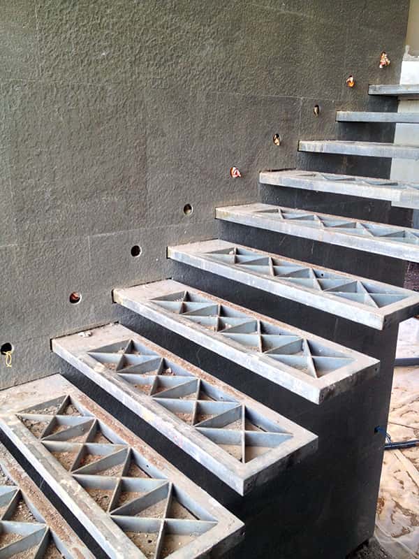 escalier voile béton